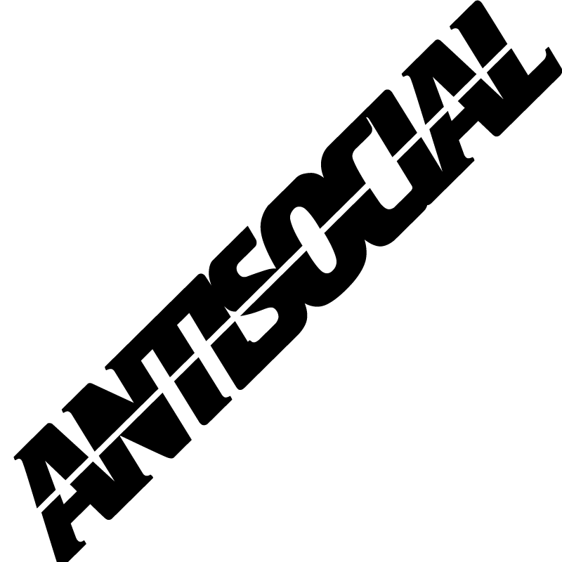 Antisocial Windshield Banner