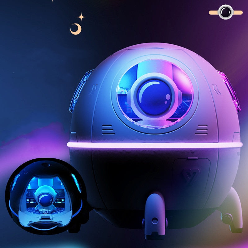 Space Capsule Air Humidifier with Led Light.