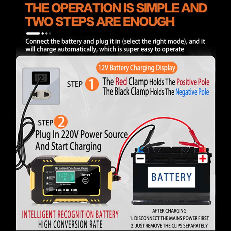 Digital Car Battery Charger