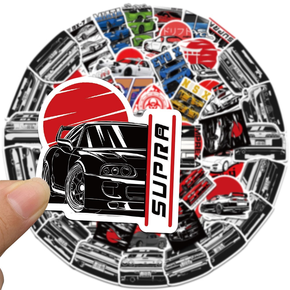 JDM Retrofit Racing Stickers 10/30/50pcs